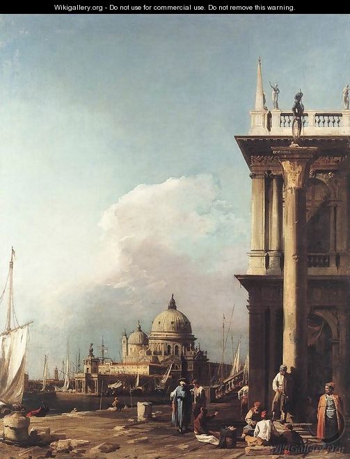 Venice: The Piazzetta Looking South-west towards S. Maria della Salute - (Giovanni Antonio Canal) Canaletto