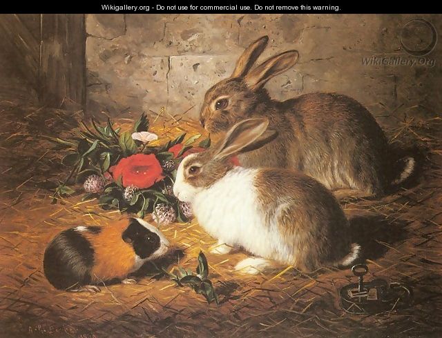 Escaped: Two Rabbits and a Guinea Pig - Alfred R. Barber