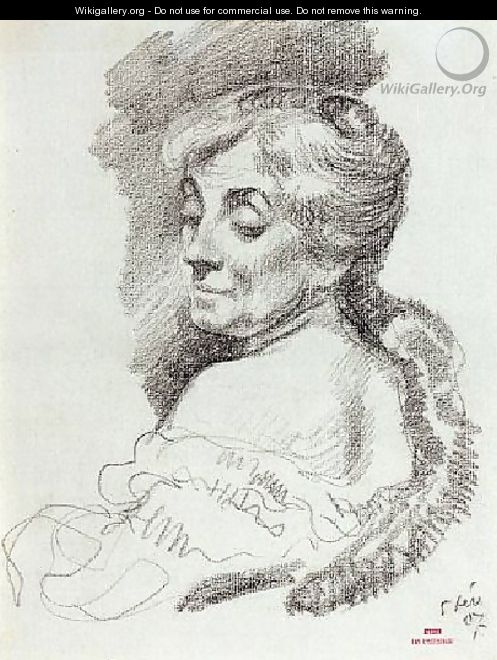 Portrait De Mme Van Rysselberghe - Theo Van Rysselberghe