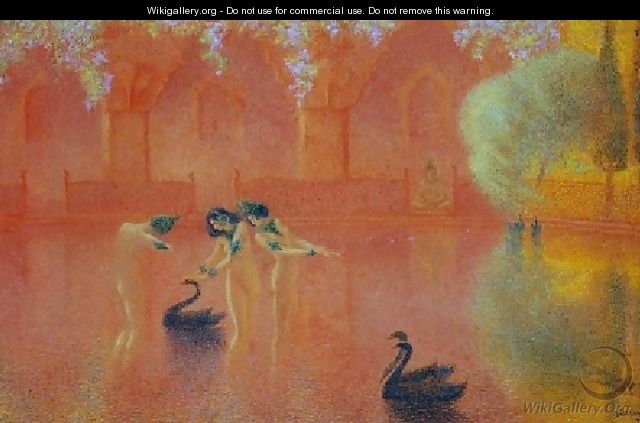 Swan Lake - Lucien Levy-Dhurmer