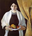 Portrait with Apples- Wife of the Artist 1909 - August Macke