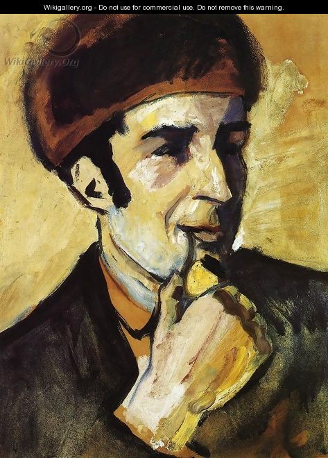 Portrait of Franz Marc (Bildnis Franz Marc) 1910 - August Macke