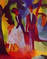 Family At The Blue Lake - August Macke
