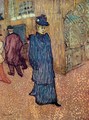 Jane Avril Infront Of The Moulin Rouge - Henri De Toulouse-Lautrec