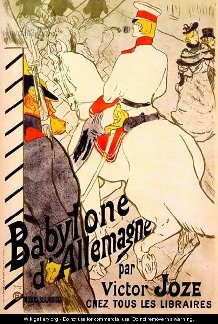 Poster For The German Babylon - Henri De Toulouse-Lautrec