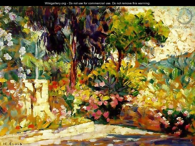 Flowered Terrace - Henri Edmond Cross