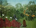 Tropical Forest With Apes And Snake - Henri Julien Rousseau