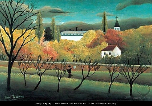 An Orchard - Henri Julien Rousseau