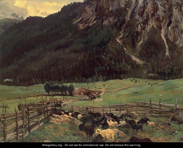 Sheepfold In The Tirol - John Singer Sargent