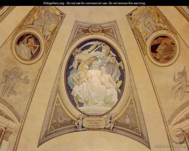 Architecture Painting And Sculpture Protected By Athena From The Ravages Of Time - John Singer Sargent