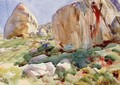 The Simplon Large Rocks - John Singer Sargent
