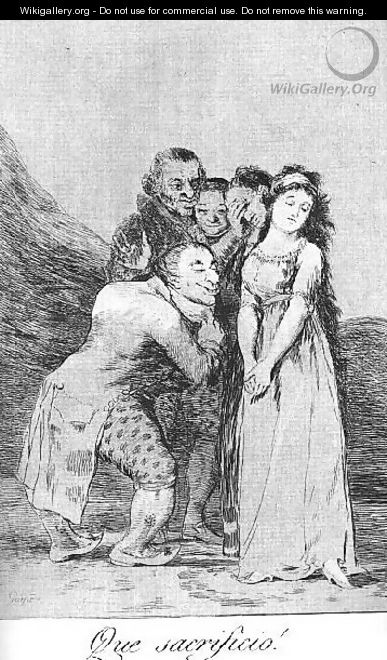 Caprichos Plate 14 What A Sacrifice - Francisco De Goya y Lucientes