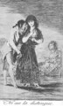 Caprichos Plate 7 Even Thus He Cannot Make Her Out - Francisco De Goya y Lucientes
