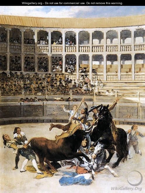 Picador Caught By The Bull - Francisco De Goya y Lucientes
