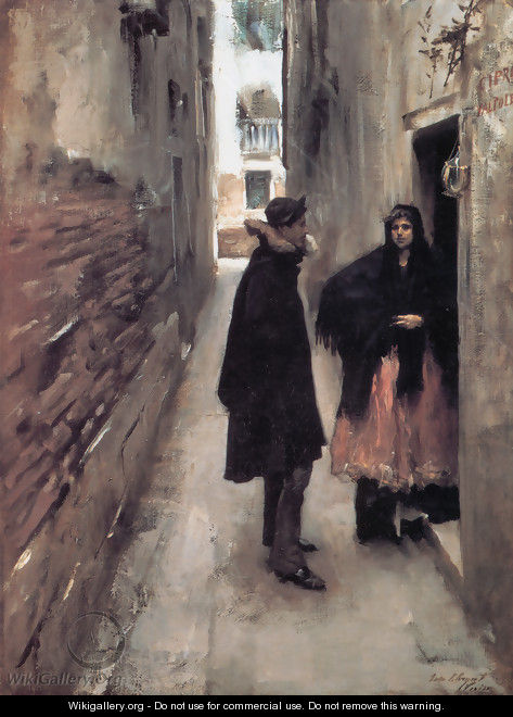 Street In Venice - John Singer Sargent