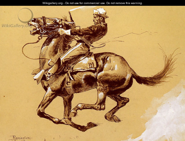 Ugly Oh The Wild Charge He Made - Frederic Remington