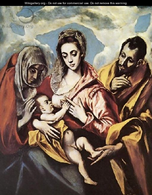 Holy Family (The Virgin of the Good Milk) 1594-1604 - El Greco (Domenikos Theotokopoulos)