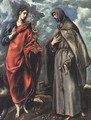 Saints John the Evangelist and Francis, 1600 - El Greco (Domenikos Theotokopoulos)