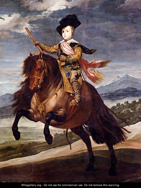Equestrian Portrait Of Balthasar Carlos - Diego Rodriguez de Silva y Velazquez