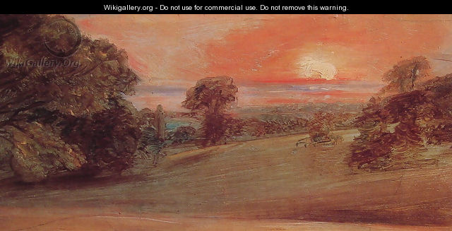 Evening Landscape At East Bergholt - John Constable