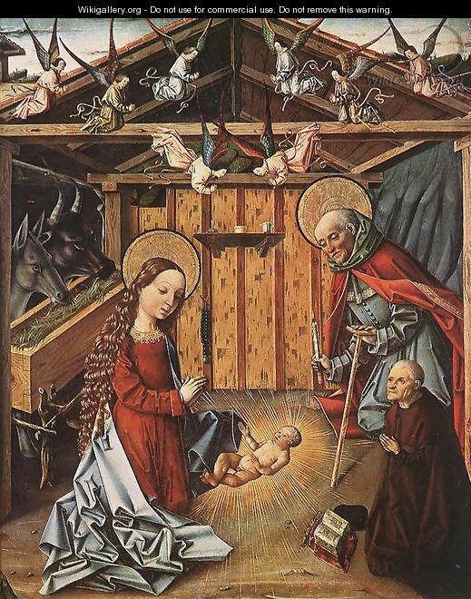 Nativity 1474-76 - Master of Avila - WikiGallery.org, the largest ...