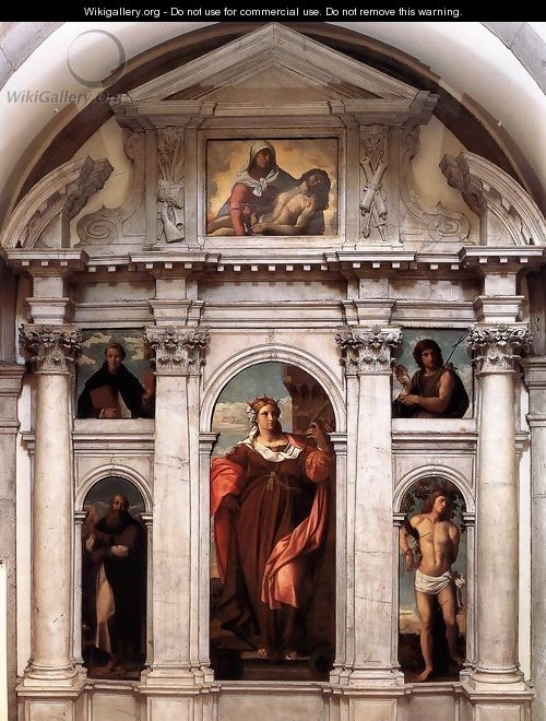 Polyptych of St Barbara - Jacopo d'Antonio Negretti (see Palma Vecchio ...