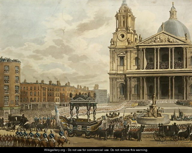 Funeral Procession of the late Viscount Nelson, from the Admiralty to ...