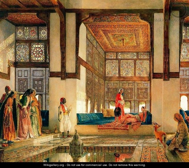 The Reception - John Frederick Lewis - WikiGallery.org, the largest ...