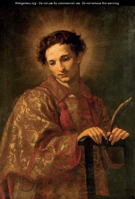 Saint Lawrence - Jacopo Vignali - WikiGallery.org, the largest gallery ...