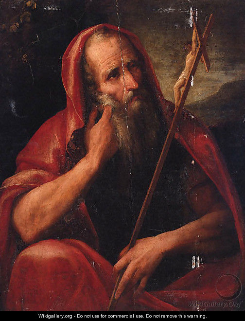 Saint Jerome - Sienese School - WikiGallery.org, the largest gallery in ...