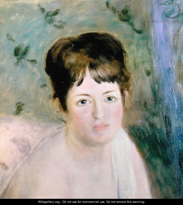 Woman's Head 1876 - Pierre Auguste Renoir - WikiGallery.org, the ...