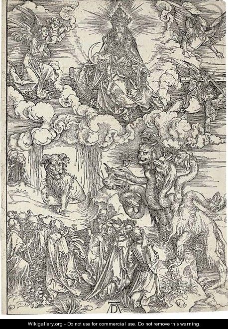 The Beast with two Horns like a Lamb, from The Apocalypse - Albrecht ...