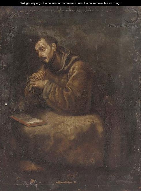Saint Francis - (after) Cristofano Allori - WikiGallery.org, the ...