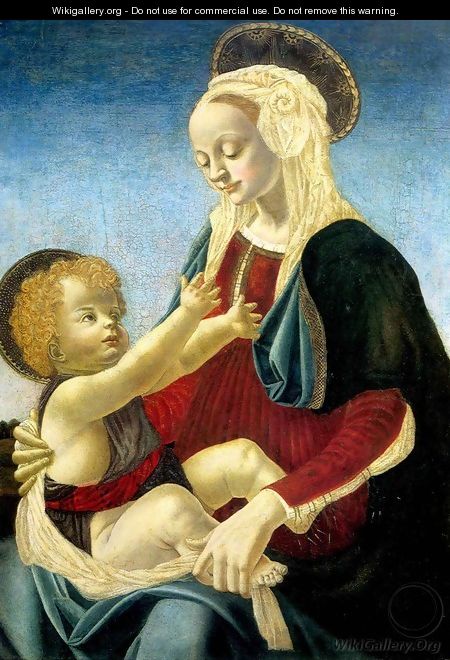 Madona and Child - Andrea Del Verrocchio - WikiGallery.org, the largest ...