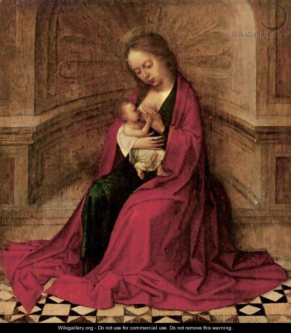 The Virgin And Child In An Interior - Adriaen Isenbrandt (Ysenbrandt ...