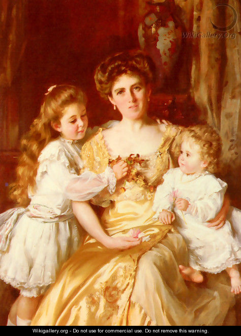 A Mother's Love - Thomas Benjamin Kennington - WikiGallery.org, the ...