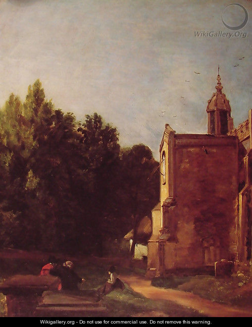 A Church Porch - John Constable