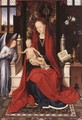 Virgin Enthroned with Child and Angel c. 1480 - Hans Memling