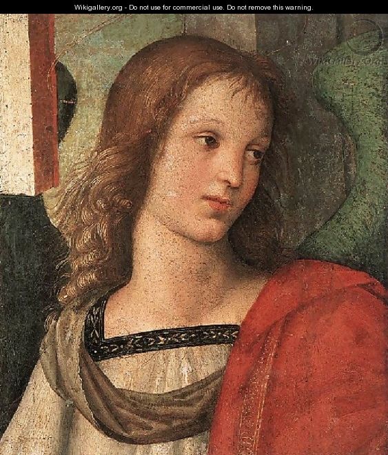 Angel Fragment Of The Baronci Altarpiece - Raphael