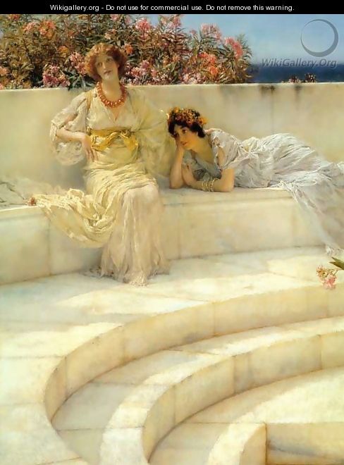 Under The Roof Of Blue Ionian Weather Detail - Sir Lawrence Alma-Tadema