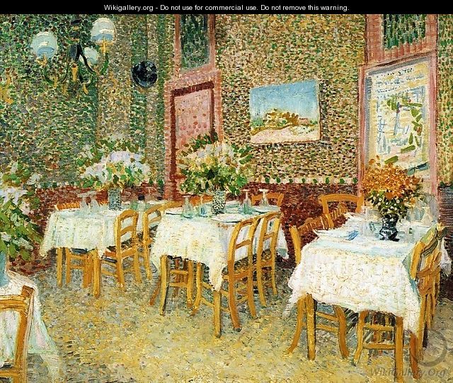 Interior Of A Restaurant - Vincent Van Gogh Interior Of A Restaurant - Vincent Van Gogh