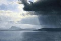 Approaching Thunderstorm On The Hudson River - Albert Bierstadt