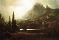 By A Mountain Lake - Albert Bierstadt