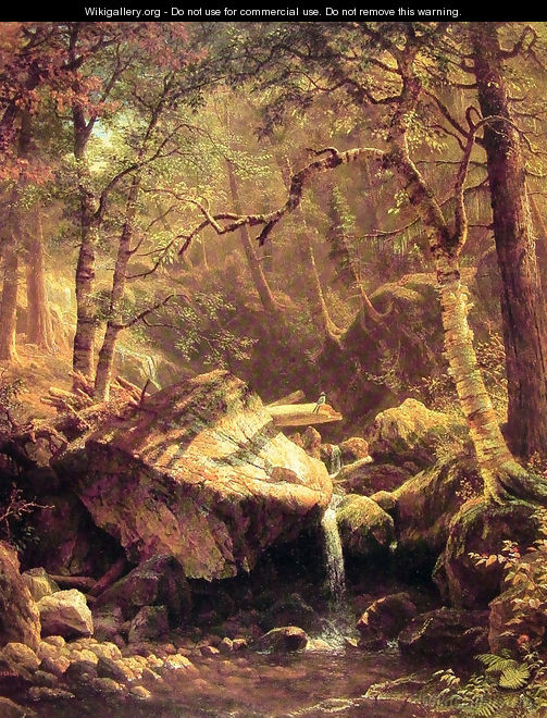 The Mountain Brook - Albert Bierstadt