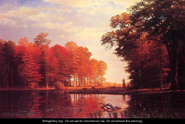 Autumn Woods - Albert Bierstadt