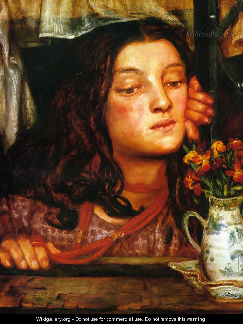 Girl At A Lattice - Dante Gabriel Rossetti