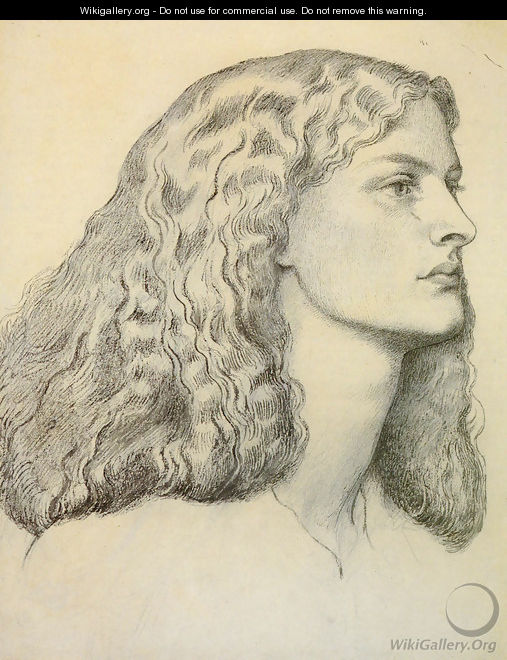 Portrait Of Anne Miller - Dante Gabriel Rossetti