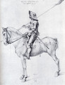 Man In Armor On Horseback - Albrecht Durer