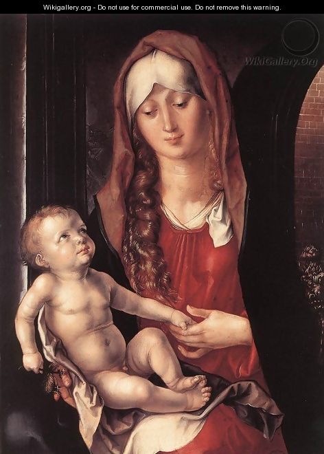 Virgin And Child Before An Archway - Albrecht Durer