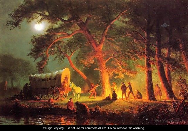 Oregon Trail - Albert Bierstadt Oregon Trail - Albert Bierstadt